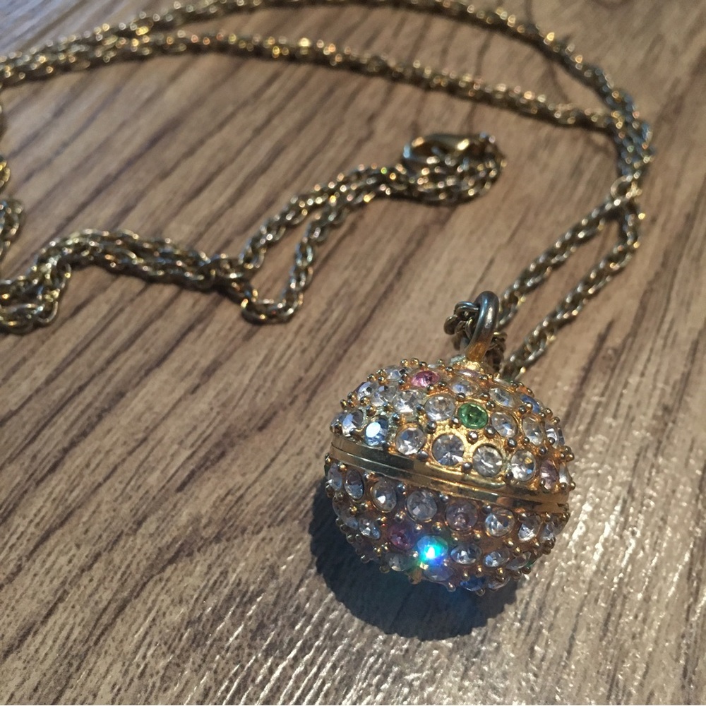 Xanadu Rhinestone Watch Necklace